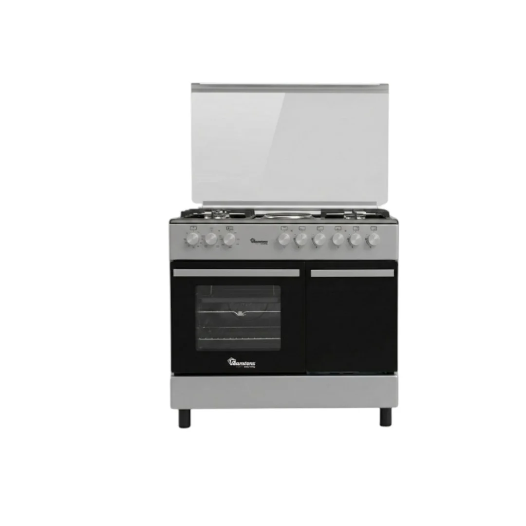 Ramtons 90x60 4G+2E Silver, RC/396 Gas Oven Standing Cooker