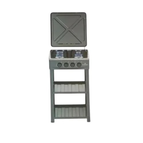 Rashnik 4 Burner Deluxe Gas Stove Cooker with Shelves, RN-4087